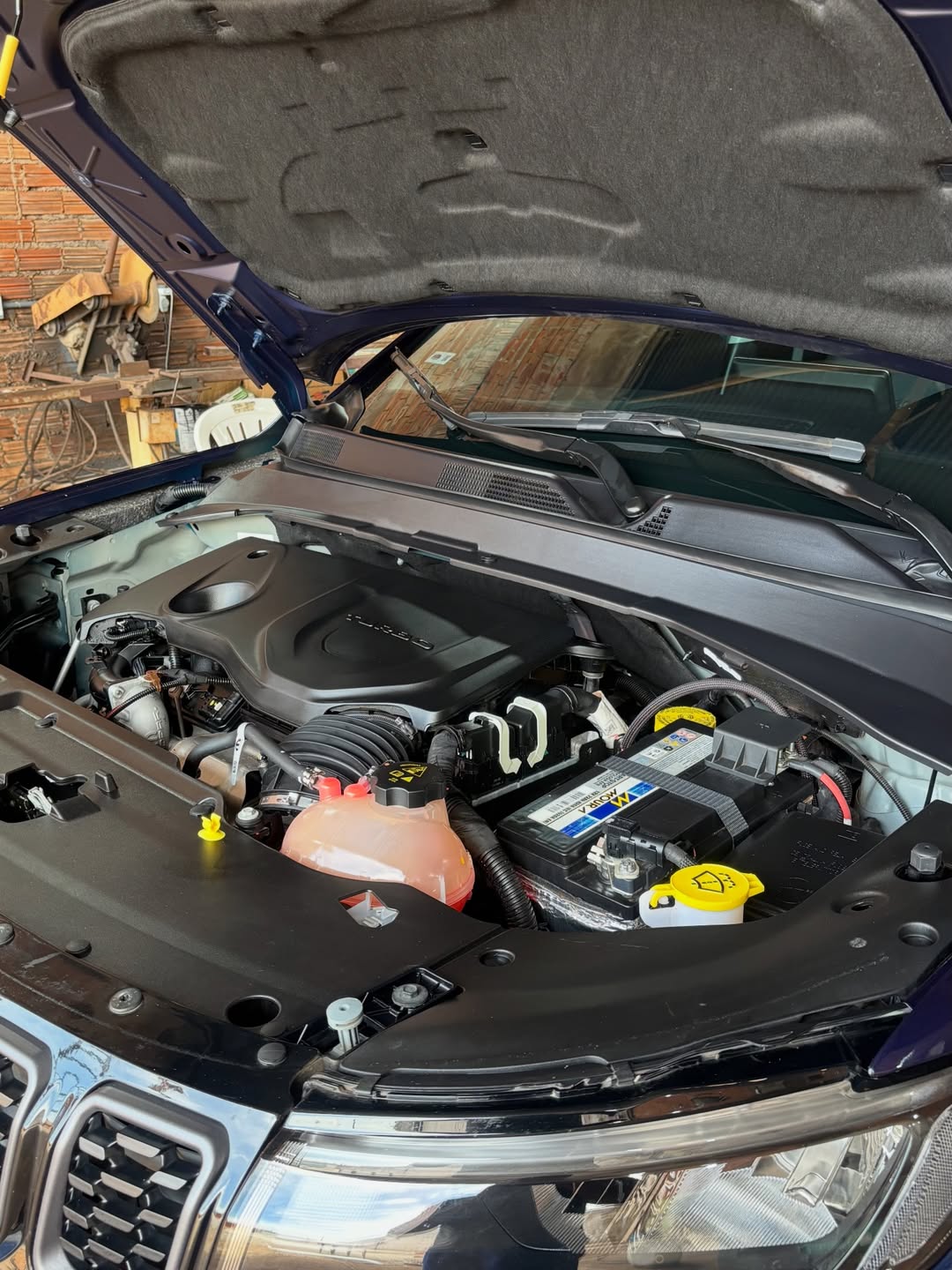 Motor antes da limpeza